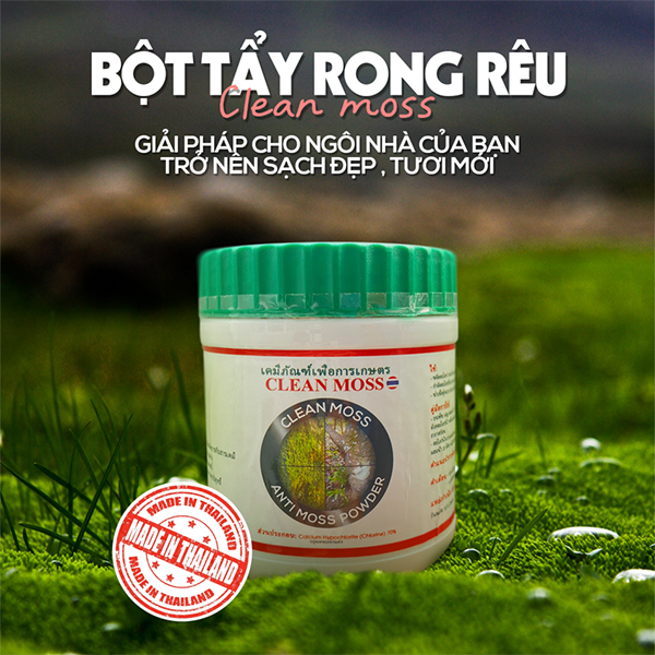 Bột tẩy rong rêu đơn giản hiệu quả Clean Moss Thái Lan BA555