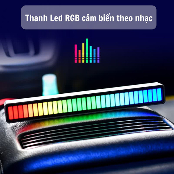 Thanh Đèn Led RGB cảm biến âm thanh sống động V108