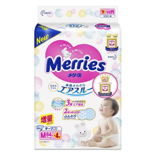 Quần/Tã dán Merries nội địa Nhật Bản chính hãng