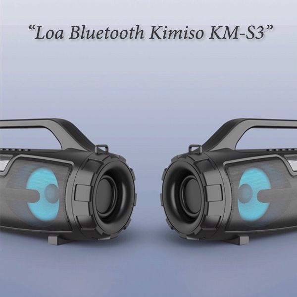 Loa bluetooth xách tay Kimiso S3 tiện lợi V117