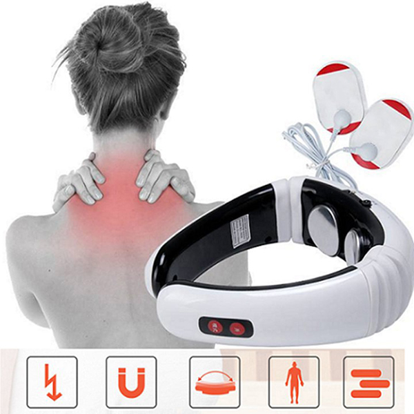 Máy Massage tích hợp xung điện trị liệu giảm đau mỏi cổ vai gáy 3D J157
